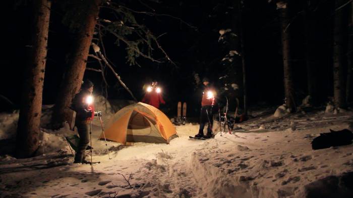Snowshoing Camp