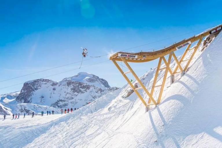 Ski Jump + Bungee + Zipline = One Crazy Ride GearJunkie