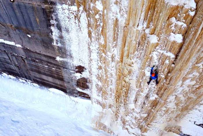 Frozen Falls, Crashing Waves: ‘Michigan Ice Film’ Reveals Lake Superior Climbing Mecca