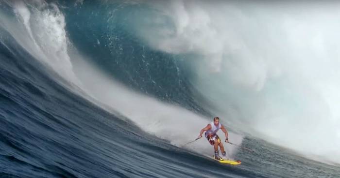 ‘Surf Skier’ Drops Into Jaws