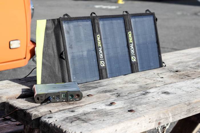 Goal Zero Nomad 20 Charging Sherpa 100 Power Pack