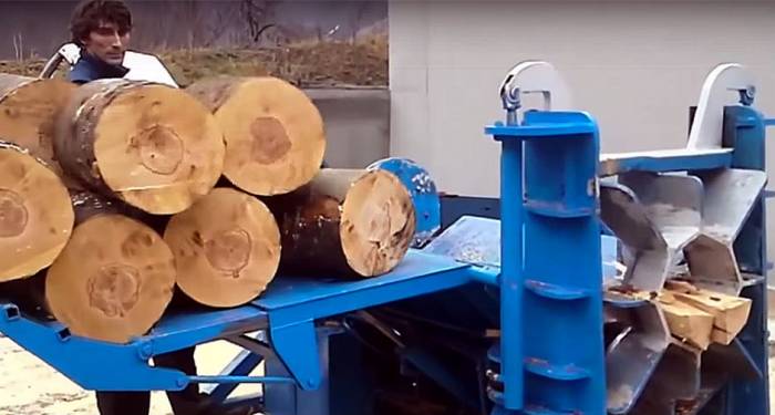 Homemade Wood Splitters Are Mesmerizing