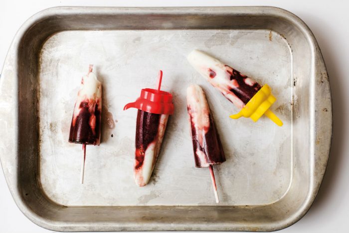 cherry mojito popsicles