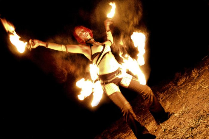 fire dancer