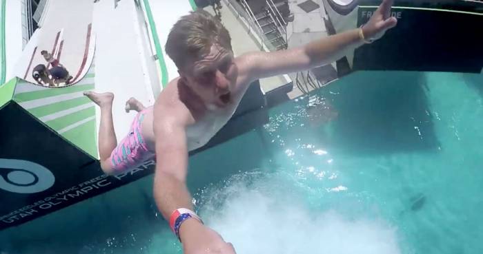 Ski Jump Makes ‘World’s Steepest Slip And Slide’