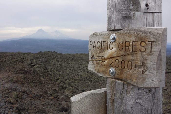 pacific crest trail sign