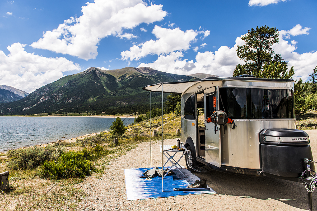 airstream basecamp at lake