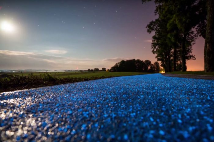 closeup-paint-glow-in-dark-bike-path