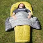 Laying in Backcountry Bed Elite Sleeping Bag