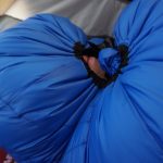 Western Mountaineering Antelope MF Sleeping Bag Hood cinched tight