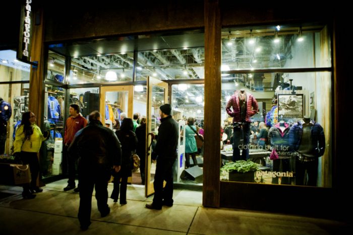 Shoppers at a Patagonia store