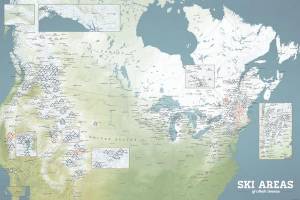 Mapped: Ski Areas Of North America