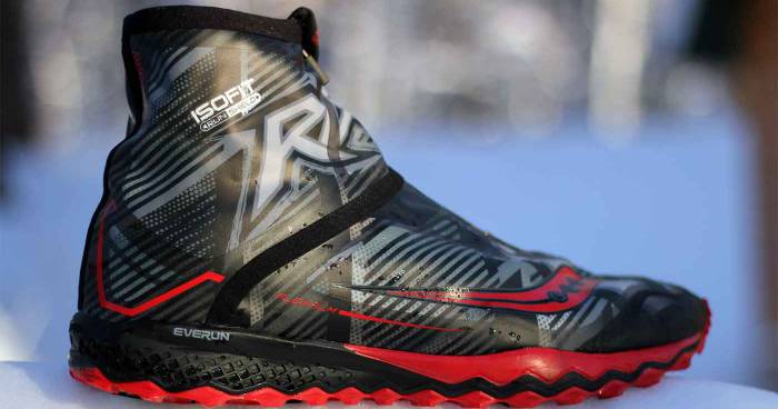 saucony razor ice winter running shoes