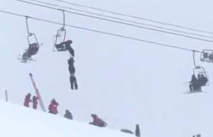 Slackliner Rescues Unconscious Man Hanging From Chairlift