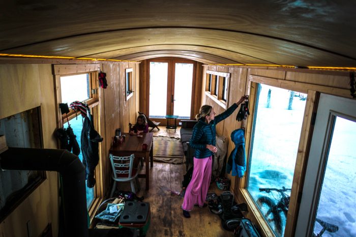 Shipping container cabin