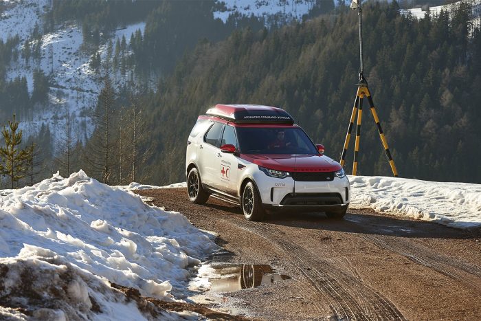 Land Rover Discovery Project Hero Red Cross Search And Rescue Drone