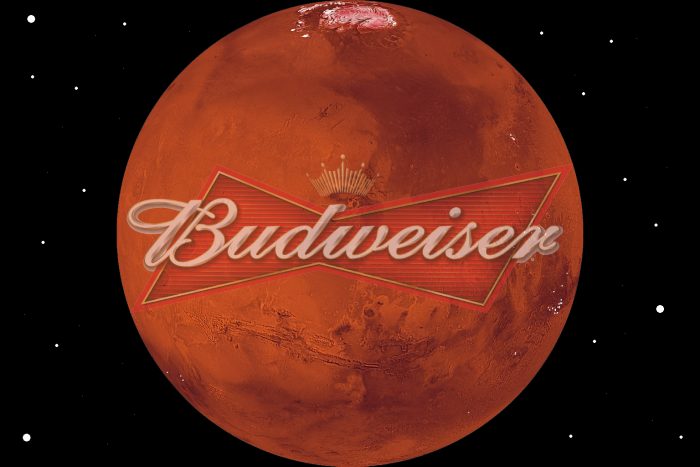 Budweiser beer on mars thirsty thursday