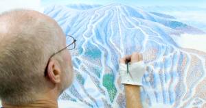 Watch: This Man Paints America’s Iconic Ski Maps