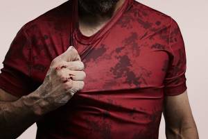 This Shirt Comes Pre-Stained With (Fake) Blood, Sweat, Dirt
