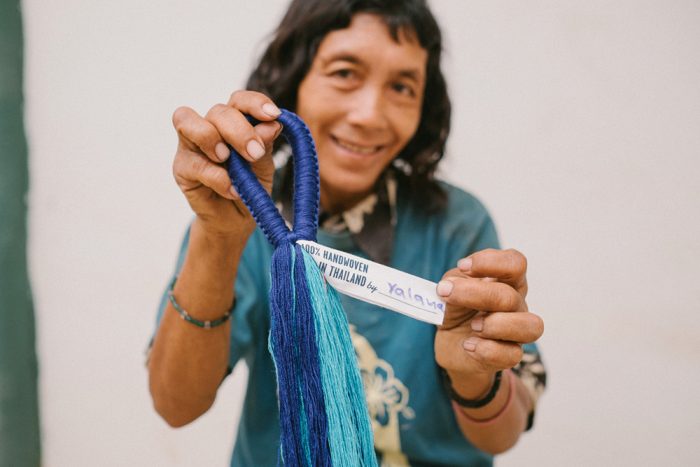 yellow leaf hammocks thailand weaver