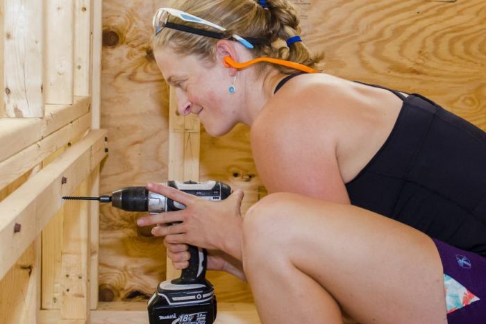 yestermorrow woman drilling