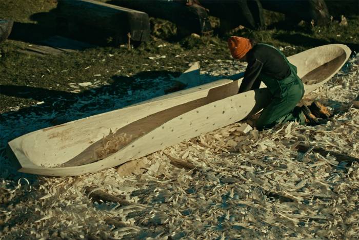 dugout canoe building