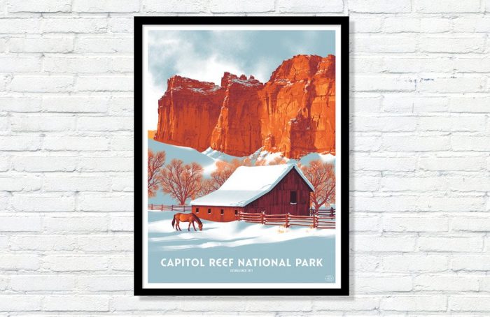 capitol reef national park poster