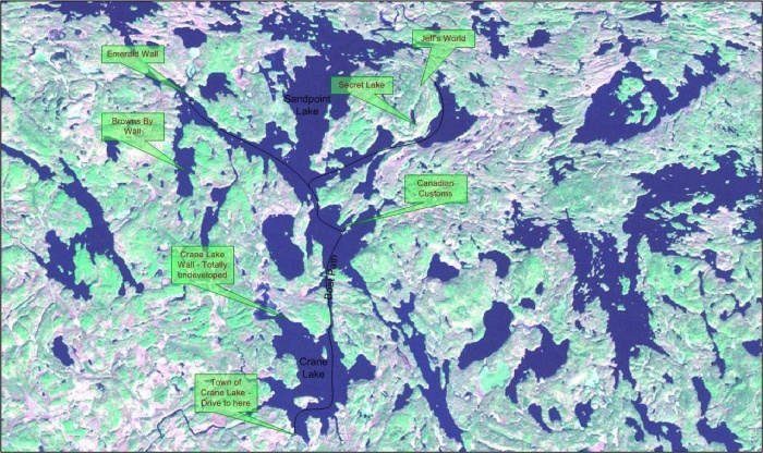 Jeff's World wilderness sport climbing destination Ontario