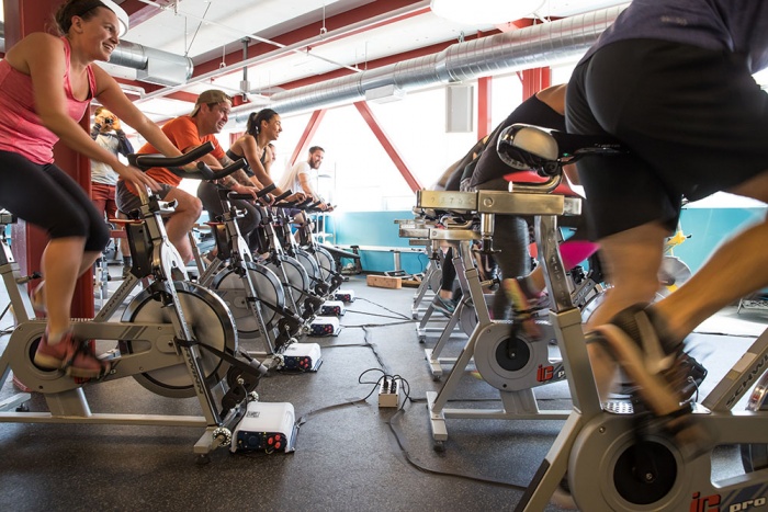 clif bar spin classes bike generators power building