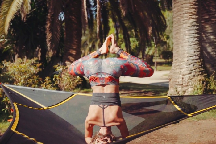 levitat aerial yoga mat headstand