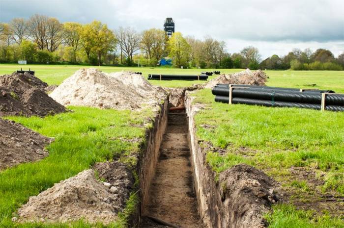 wacken beer pipeline trench