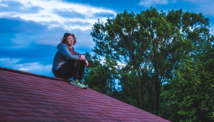 Packing It Out Abby On Roof