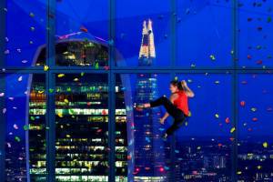 Climb (In) A Skyscraper: London’s 25th-Floor Glass Climbing Wall