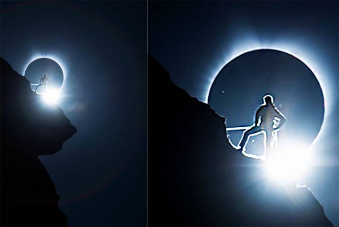 ‘The Shot’: Climbers Capture Iconic Eclipse Photo