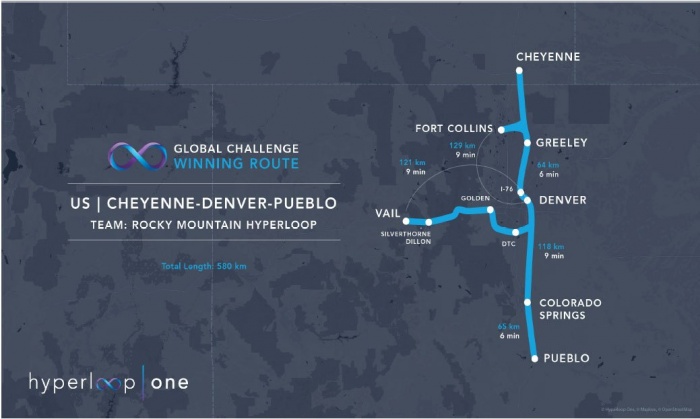 I-70 hyperloop denver vail