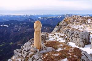 The Enduring Mystery of Austria’s Giant Wood Penis Statue Just Got Hairier
