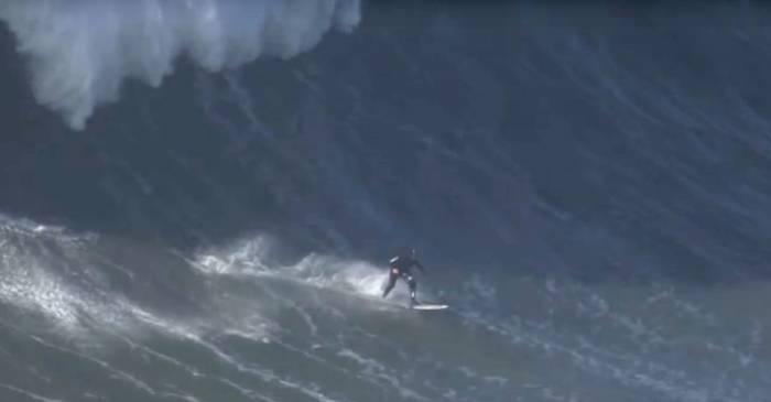 GNARLY! Back-Breaking Wipeout At Nazaré