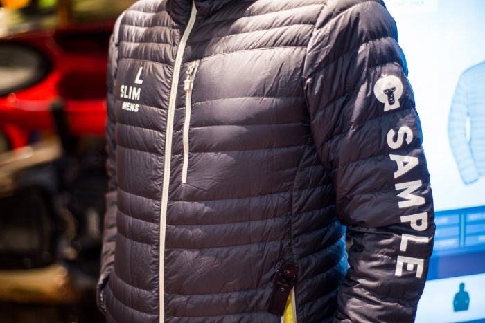 sample pufy jacket kiosk