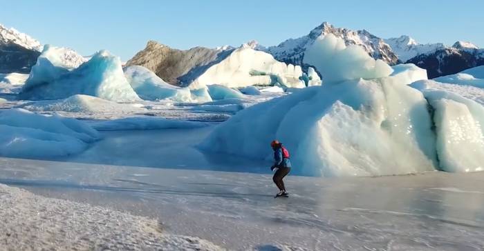 Ice Skating Alaskan Backcountry Is the Stuff of Dreams