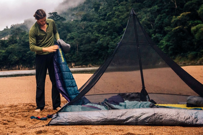 review: ultralight hyperlite mountain gear ultamid 2 tent mesh insert setup