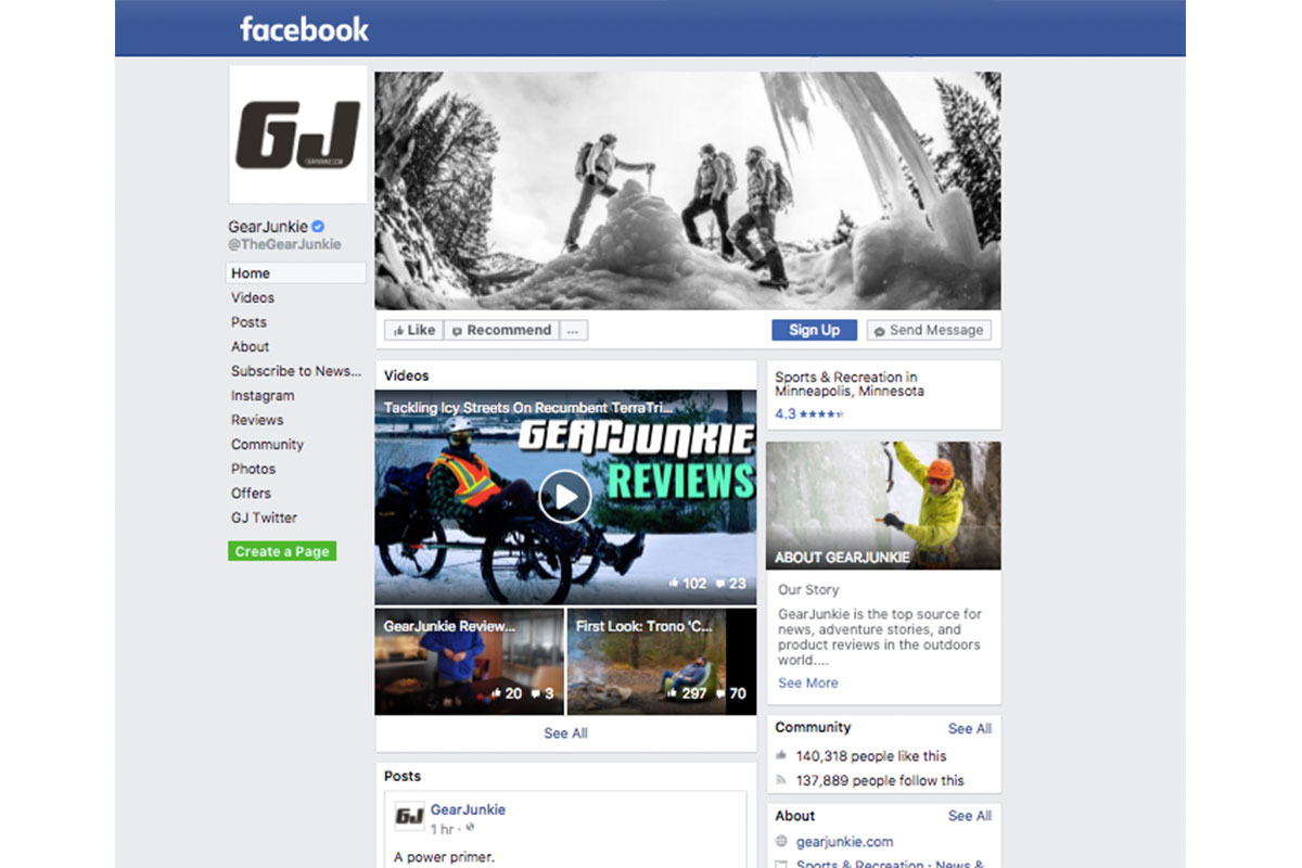GearJunkie Facebook Page