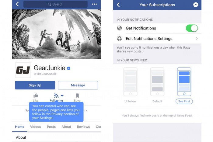 Follow GearJunkie Facebook on Mobile