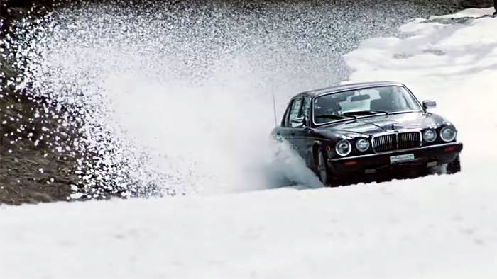 Watch: Downhill ‘Skiing’ With a Jaguar