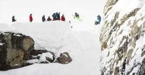 3 of the Biggest Cliff Hucks in Corbet’s Couloir