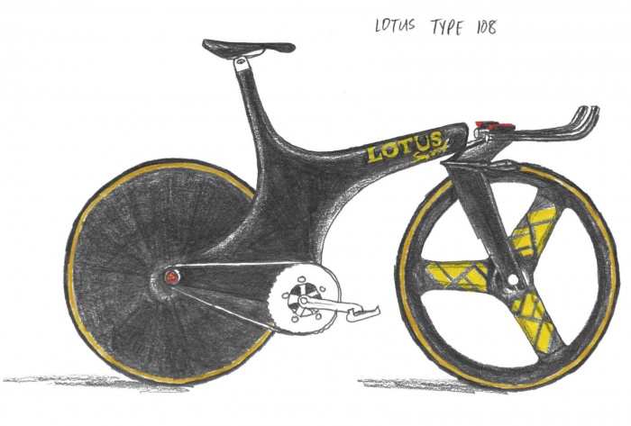 Lotus Type 108 bike illustration