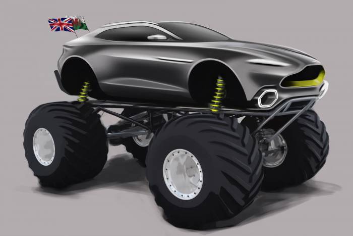 aston martin project sparta monster truck