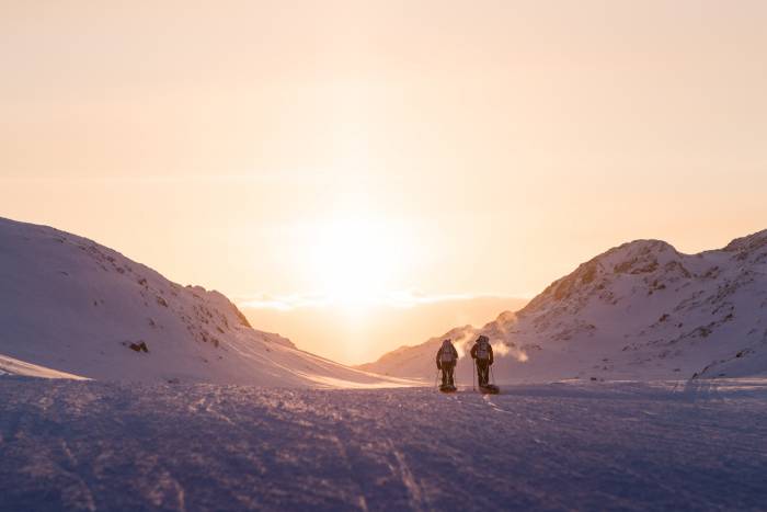 skiers greenland
