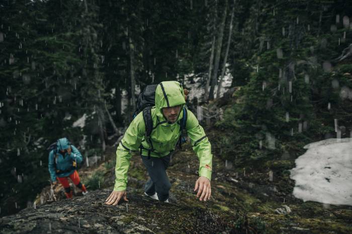 Columbia OutDry Extreme Jacket Hiking in Rain