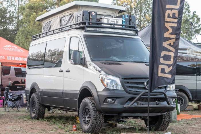 ROAMBUILT sprinter popup overland expo