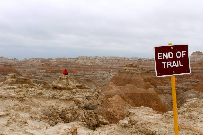 wilderness hiking in Badlands National Park